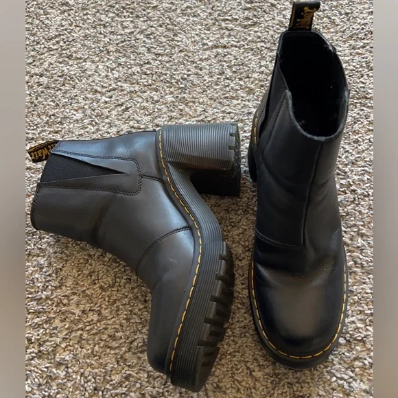 Dr. Martens | Shoes | Drmarten Spence Leather Flared Heel